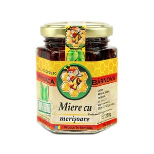 Miere cu merisoare si miere de salcam 240g