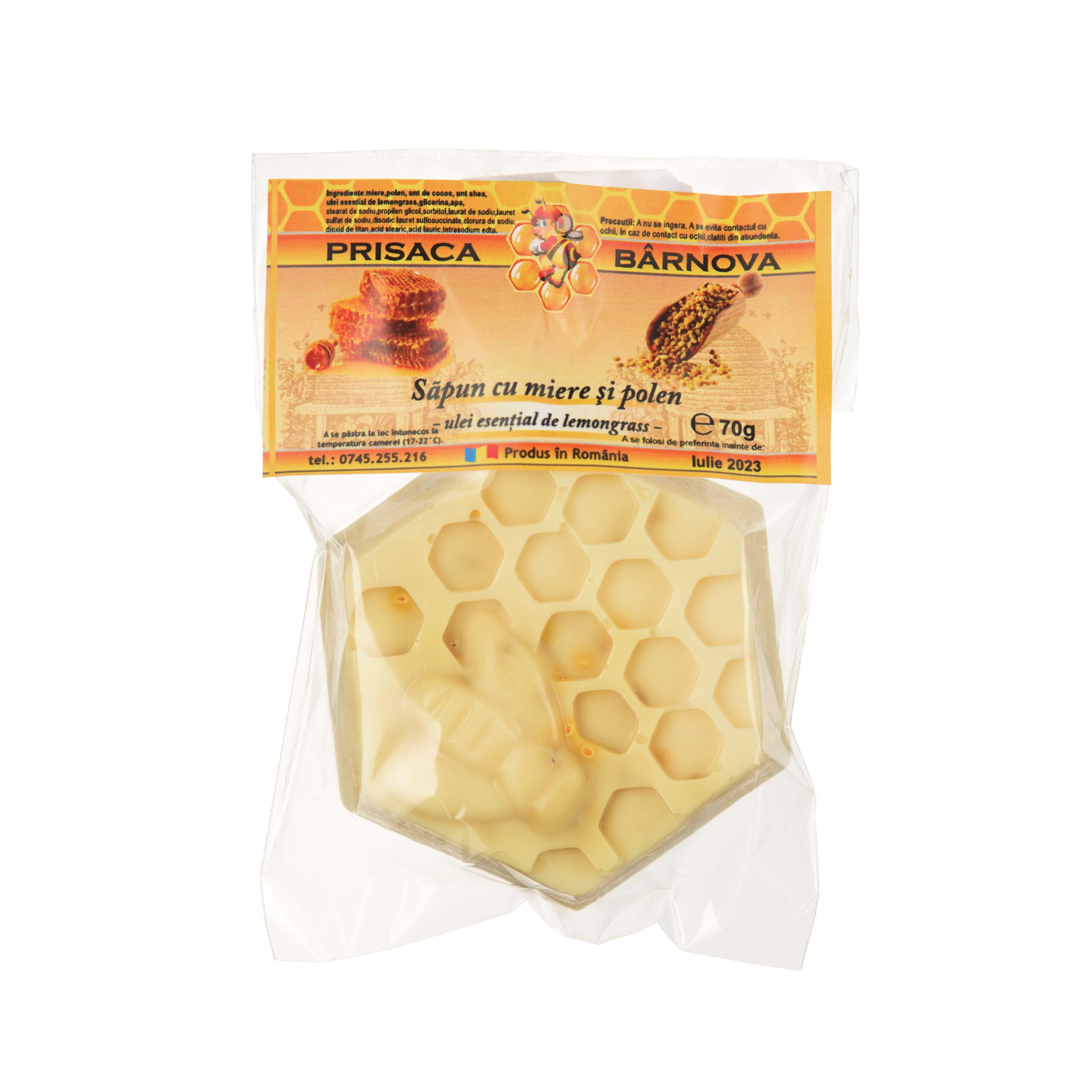 Sapun cu miere si polen 70g