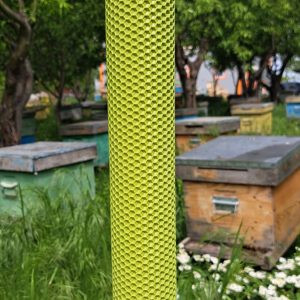 Lumanare cununie verde limon faguri 40*5 cm