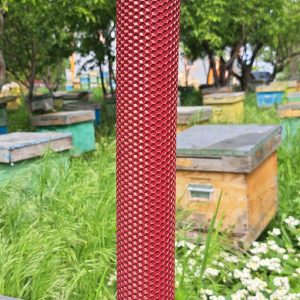 Lumanare cununie visiniu faguri 40*5 cm